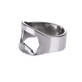 10pcs Ring Style Metal Beer Bottle & Can Opener, Inner Diameter: 2.2cm